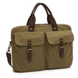 Indigo Olive and Brown Laptop Bag